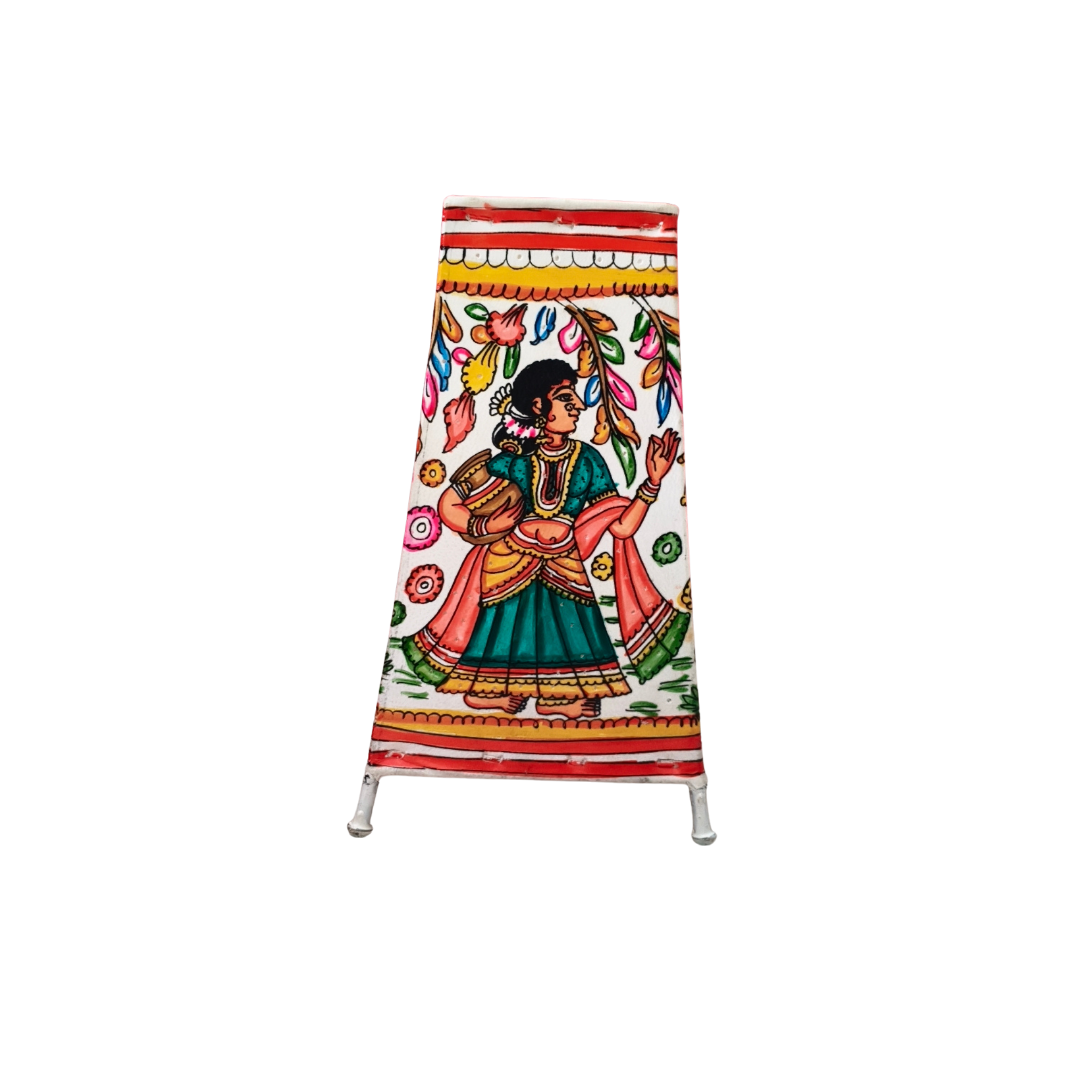 Eternal Love – Radha Krishna Leather Painting | Bed Lamp