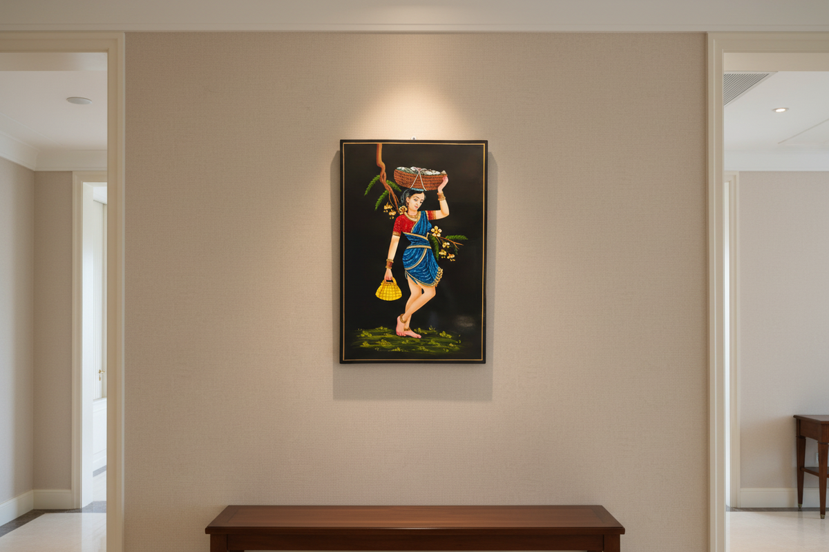 The Fisherwomen Nirmal Painting   Paintings