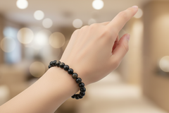 Violet Gemstone Bead Bracelet – Natural Crystal Bracelet   Fashion