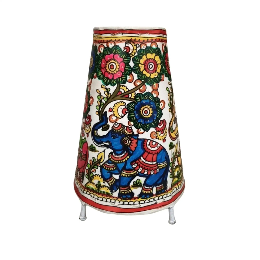 Handcrafted Elephant Leather Puppetry Lamp – A Fusion of Tradition and Elegance | Bed Lamp   Leather Paintings