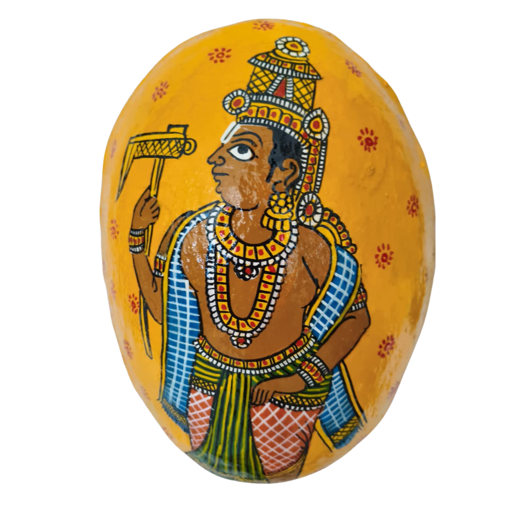 Hand-Painted Cheriyal Art Dashavataram Mask Set –  Vishnu Avatars Wall Decor   wall decor