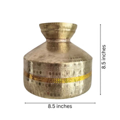 Ethnic brass pot for temple décor and ceremonies