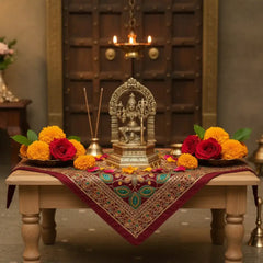 Divine Brass Annapoorna Devi Idol - Goddess of Food & Nourishment   Brass Ware