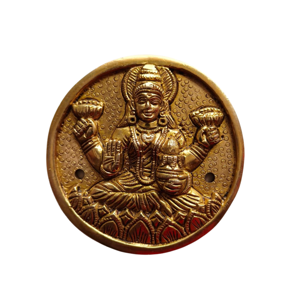 Ashta Lakshmi Brass Set - 8 Piece Handcrafted Goddess Lakshmi Wall Art   Brass Artwork