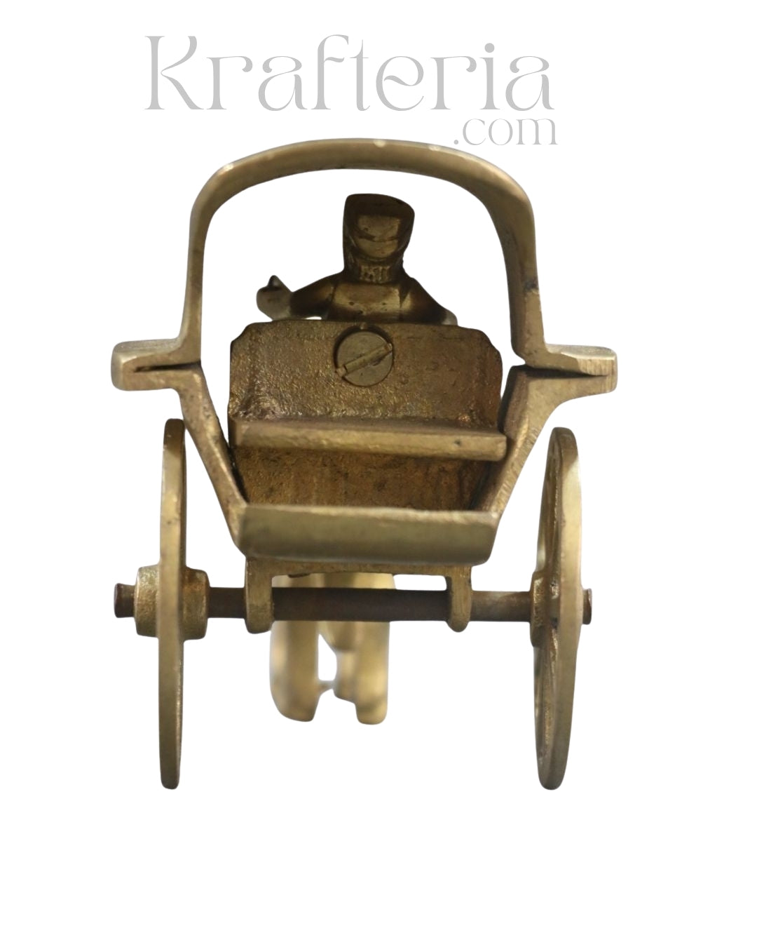 Antique Brass Horse Chariot – Exquisite Craftsmanship from India