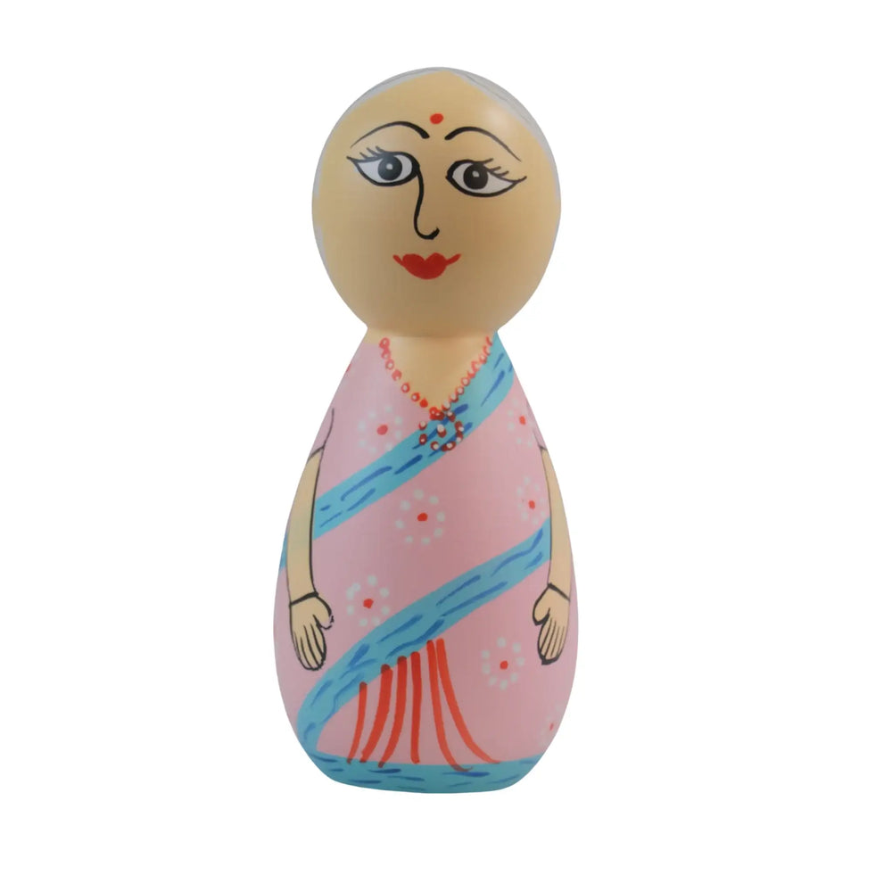 Non toxic painted granny peg toy