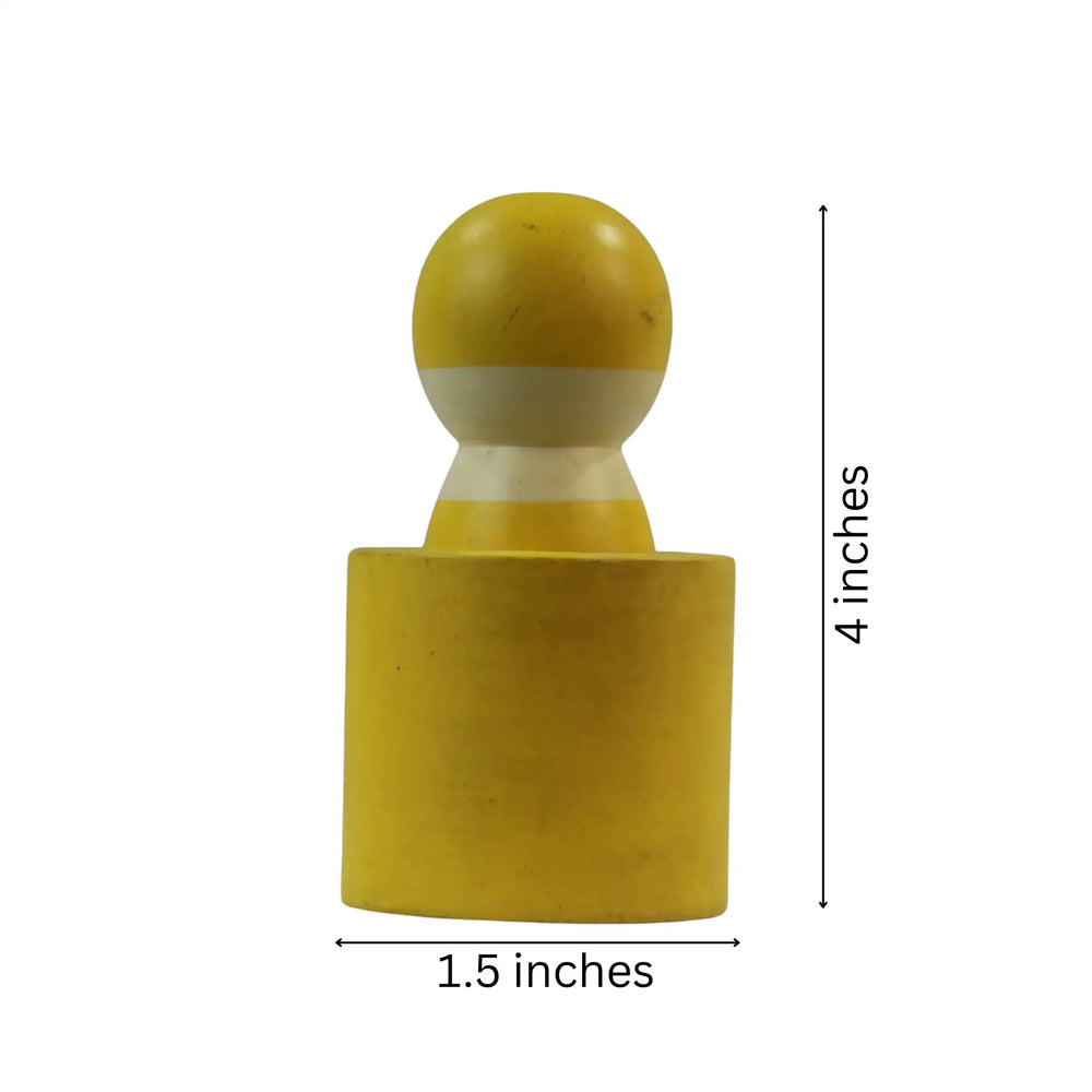 Bright handcrafted kids crushing toy with non-toxic paint