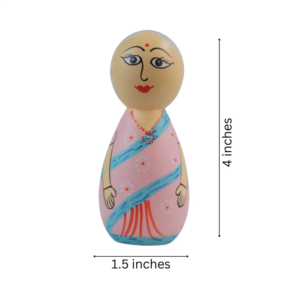 Traditional family peg doll granny