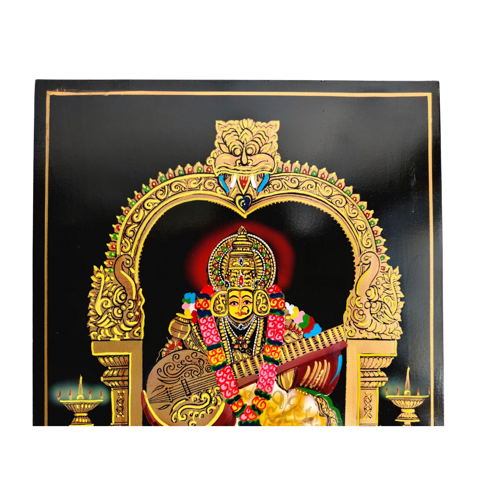 Divine Goddess Saraswati Nirmal Painting   Paintings