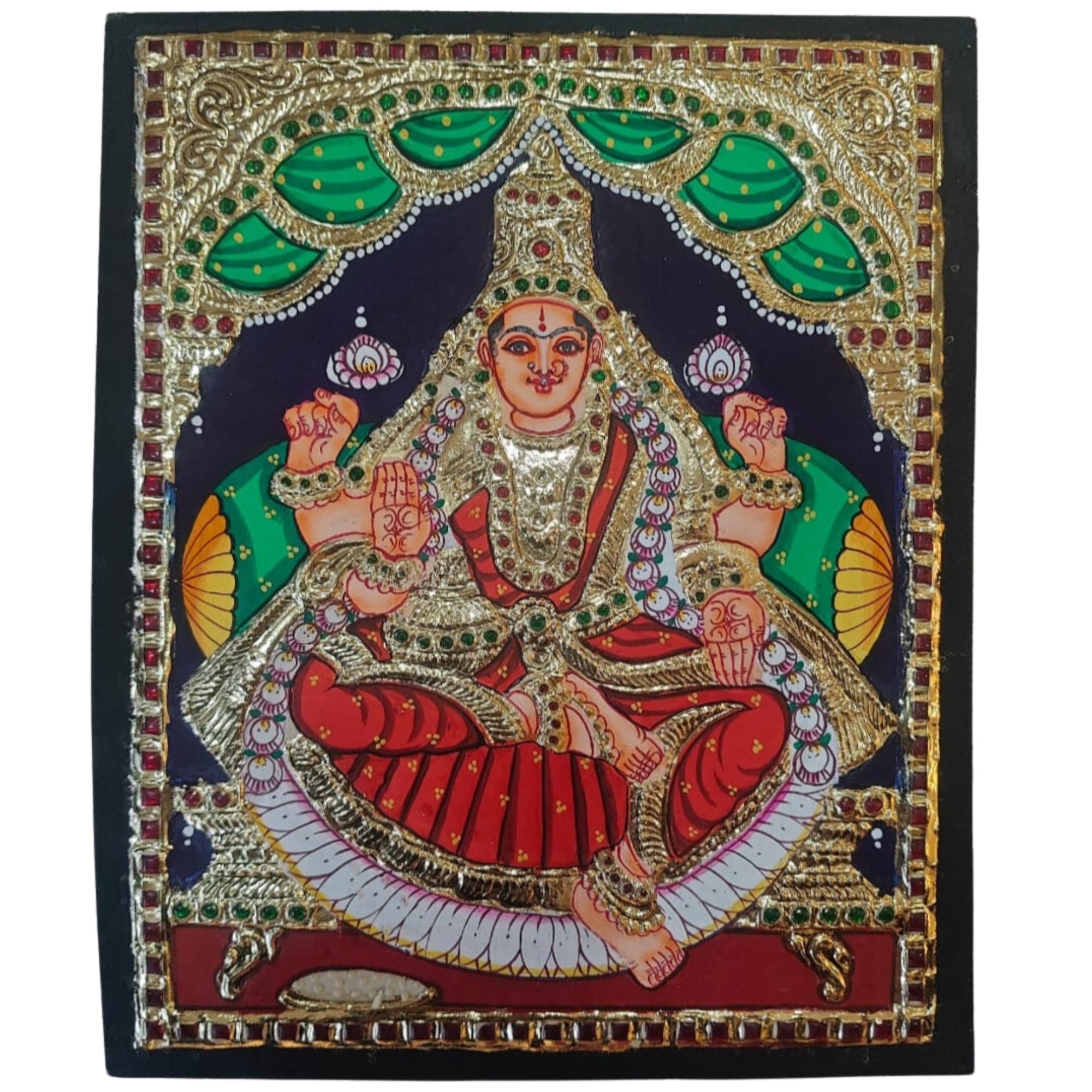 Thanjavur Style Laxmi Devi Painting – Classic Cultural Decor