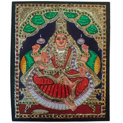 Thanjavur Style Laxmi Devi Painting – Classic Cultural Decor
