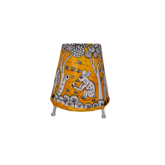 Whimsical Forest Mouse Leather Puppetry Art Lamp Shade | Bed Lamp
