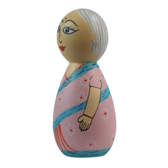Classic wooden granny doll for kids