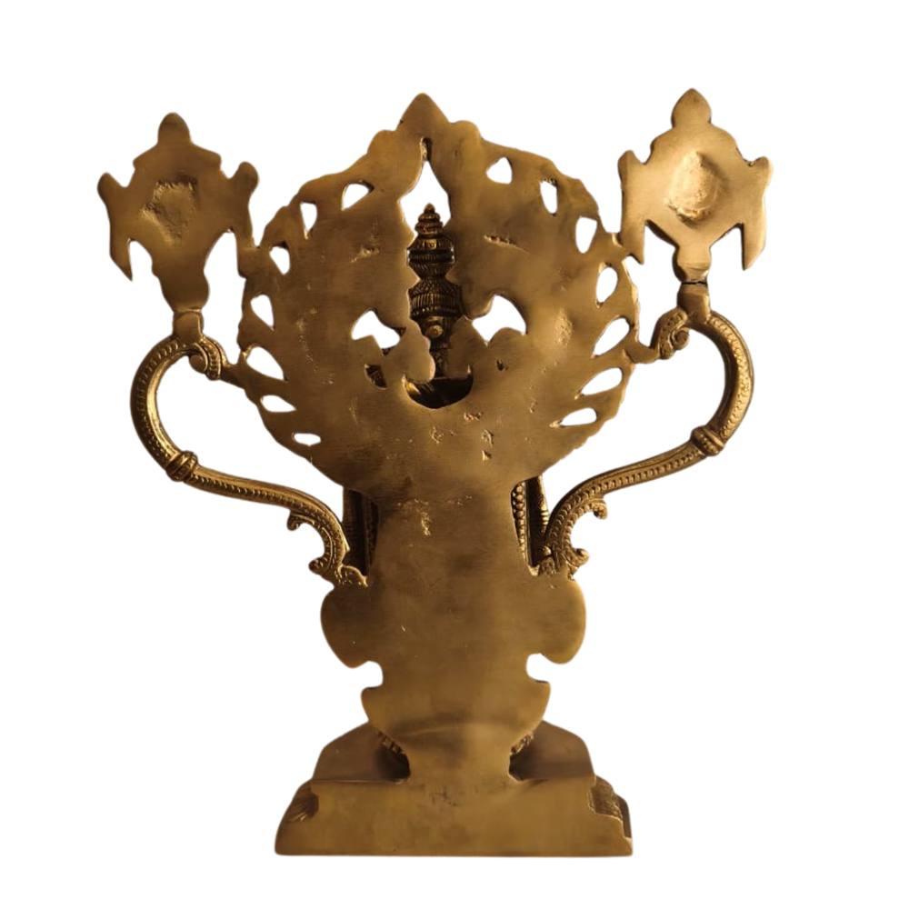 Handcrafted Brass Lord Venkateswara Idol | Traditional Balaji Statue with Shankh & Chakra   Brass Artwork