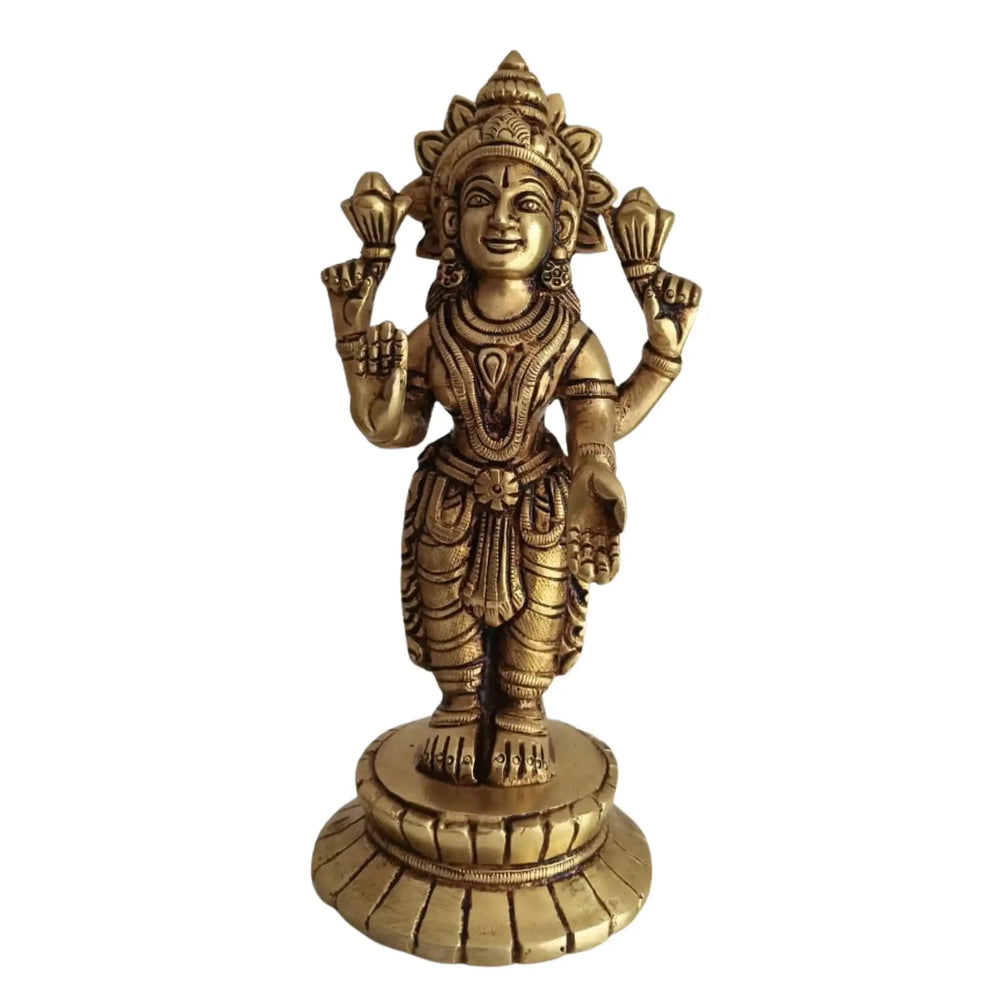 Brass Lakshmi Vishnu Idol Set   Brass Ware