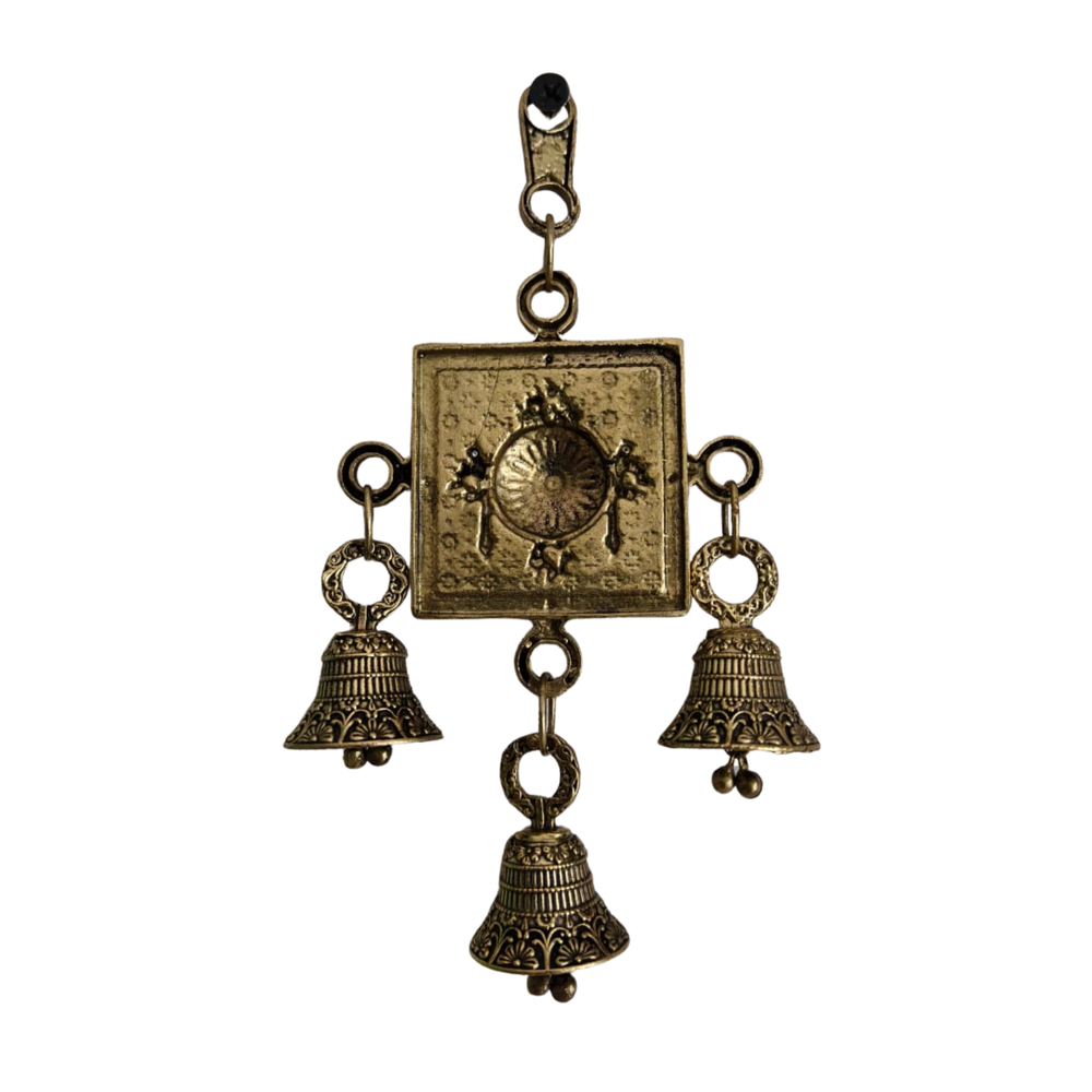Antique Brass Floral Mandala Wall Hanging   Brass Artwork