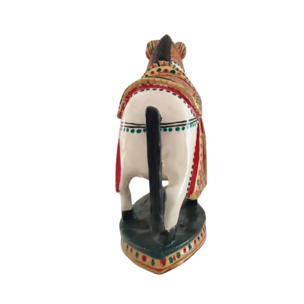 Colorful Hand-Painted Horse with Base | Traditional Art Decor maruthi handicrafts