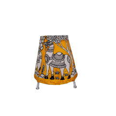 Whimsical Forest Mouse Leather Puppetry Art Lamp Shade | Bed Lamp