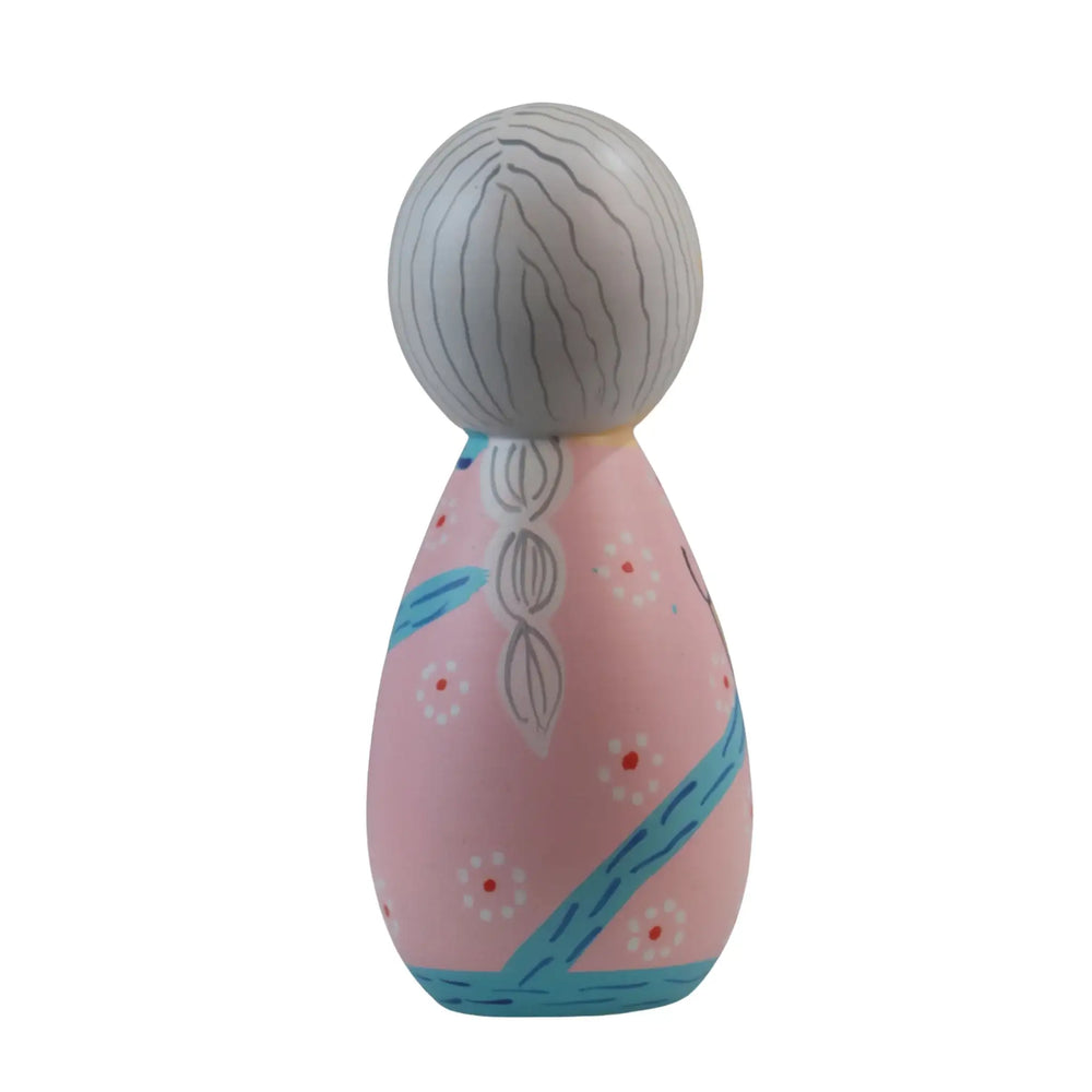 Cute granny peg doll nursery decor