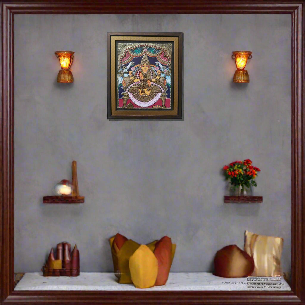 Thanjavur Style Laxmi Devi Painting – Classic Cultural Decor