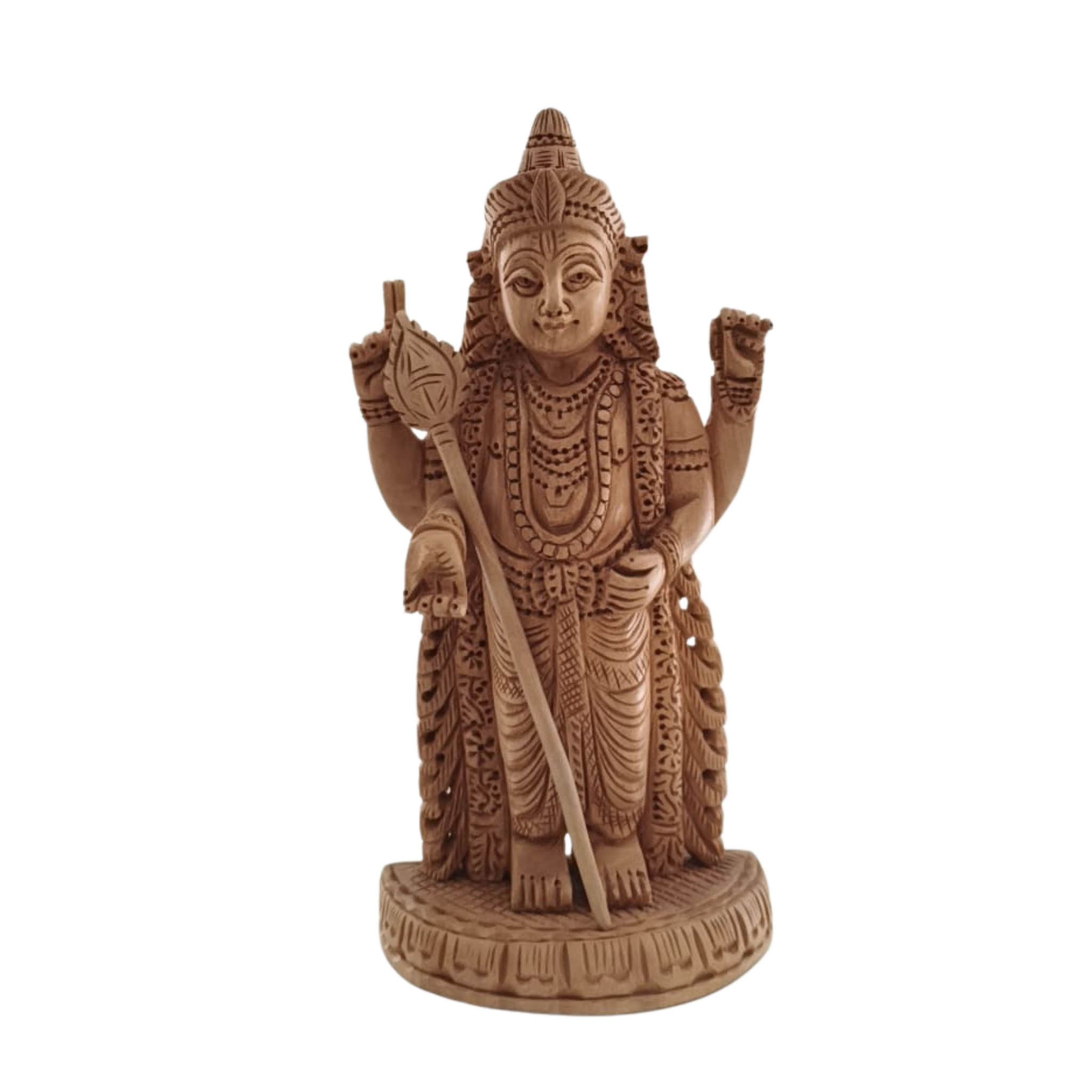 Murugan/Shanmugan Idol | Traditional Hindu Deity Sculpture