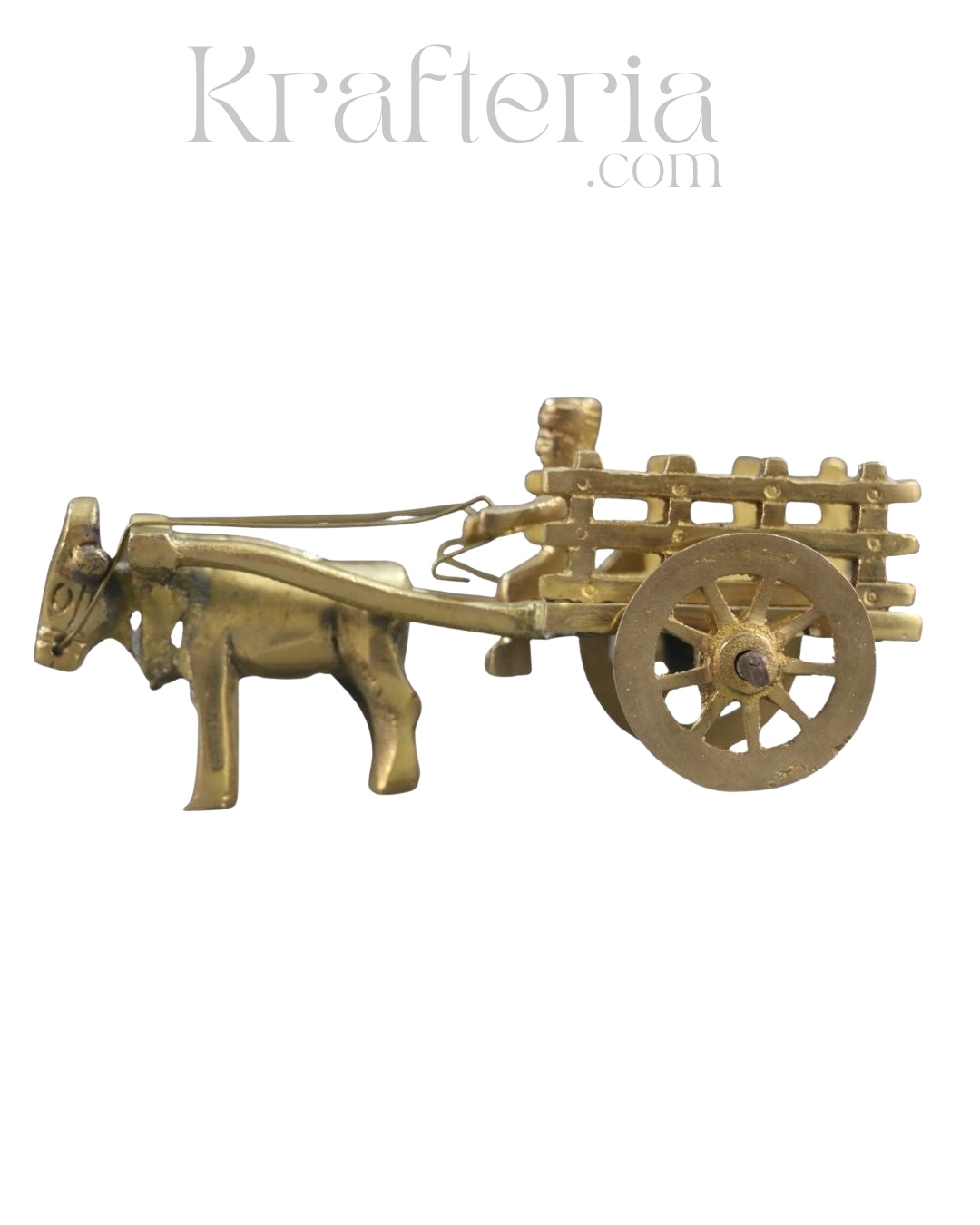 Premium Brass Bullock Cart – Ideal for Gifting & Collectors