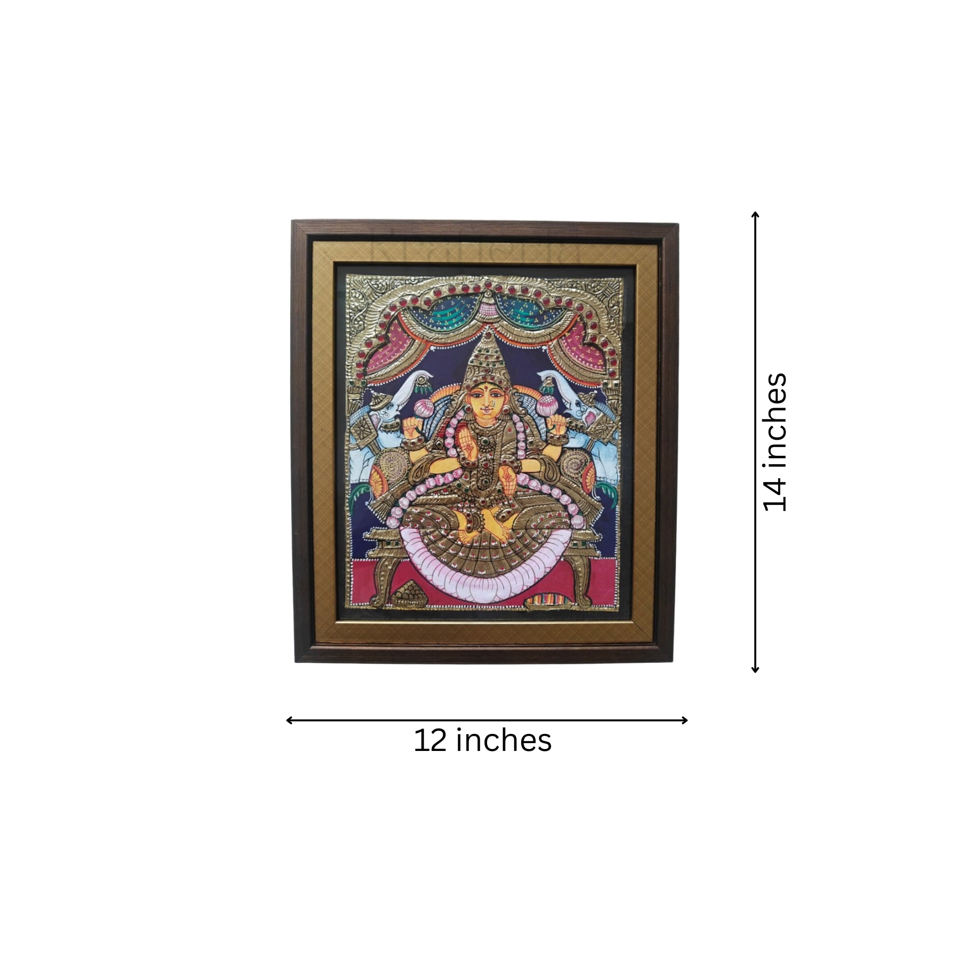 Thanjavur Style Laxmi Devi Painting – Classic Cultural Decor