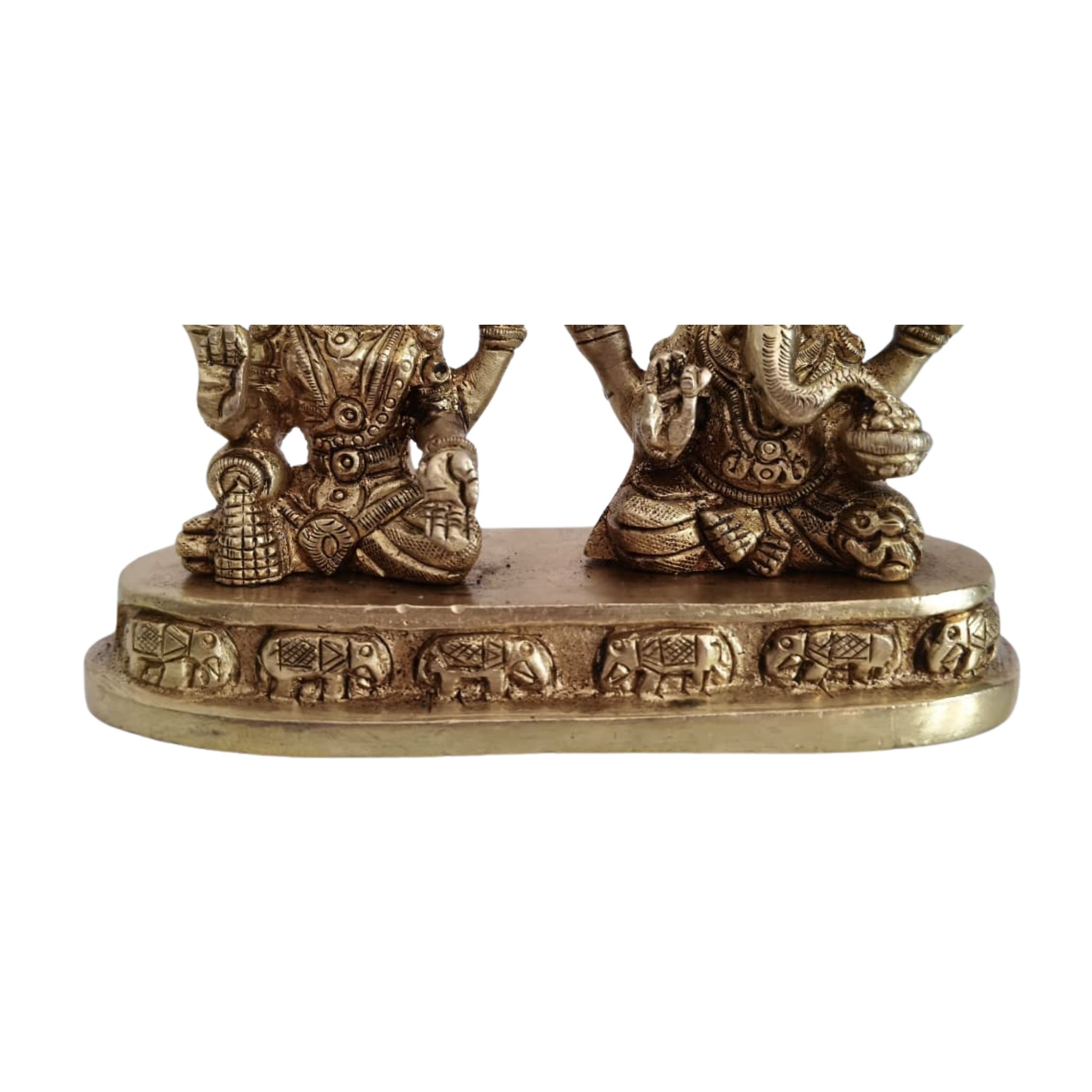 Divine Prosperity – Lakshmi Devi and Ganesha Brass Idol