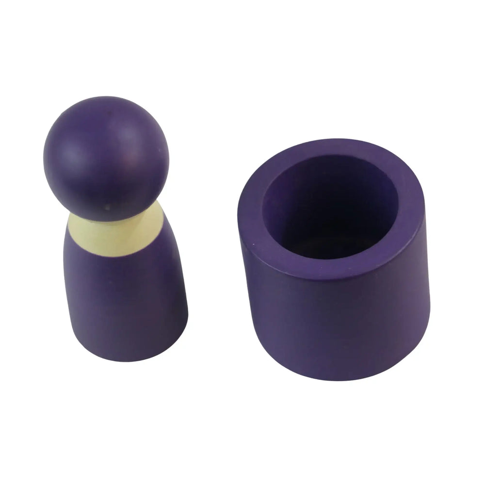 Wooden kids crushing toy with smooth safe color finish