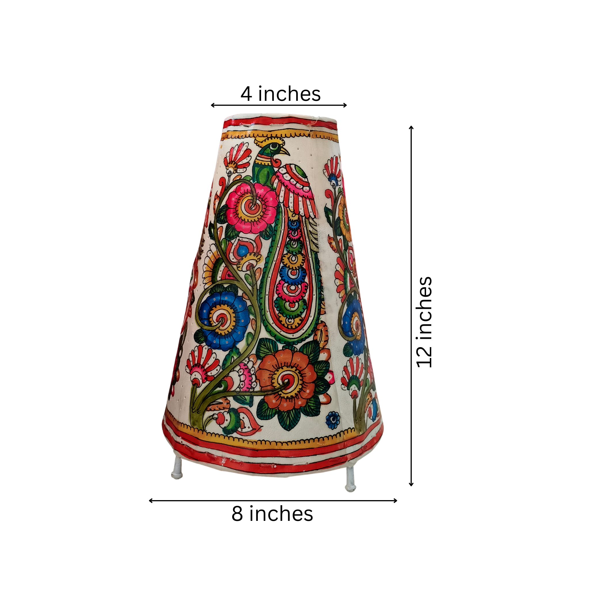 Handcrafted Leather Puppetry – Majestic Peacock Design | Bed Lamp