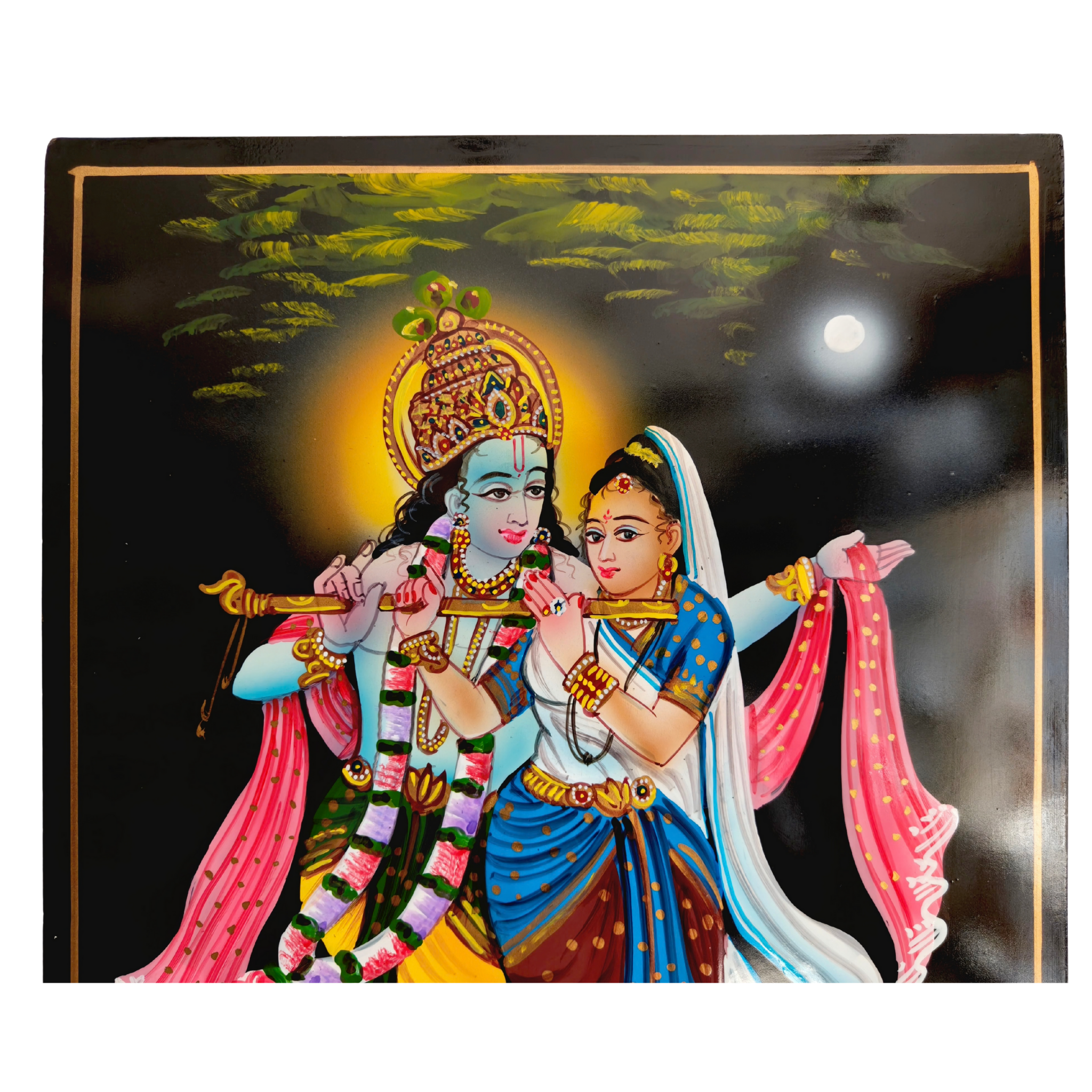 Divine Union of Radha Krishna – Nirmal Painting   Paintings