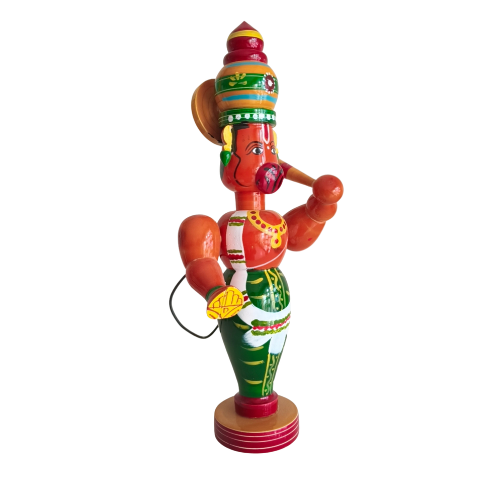 Etikoppaka Lord Hanuman Wooden Statue   Etikoppaka Lacquerware