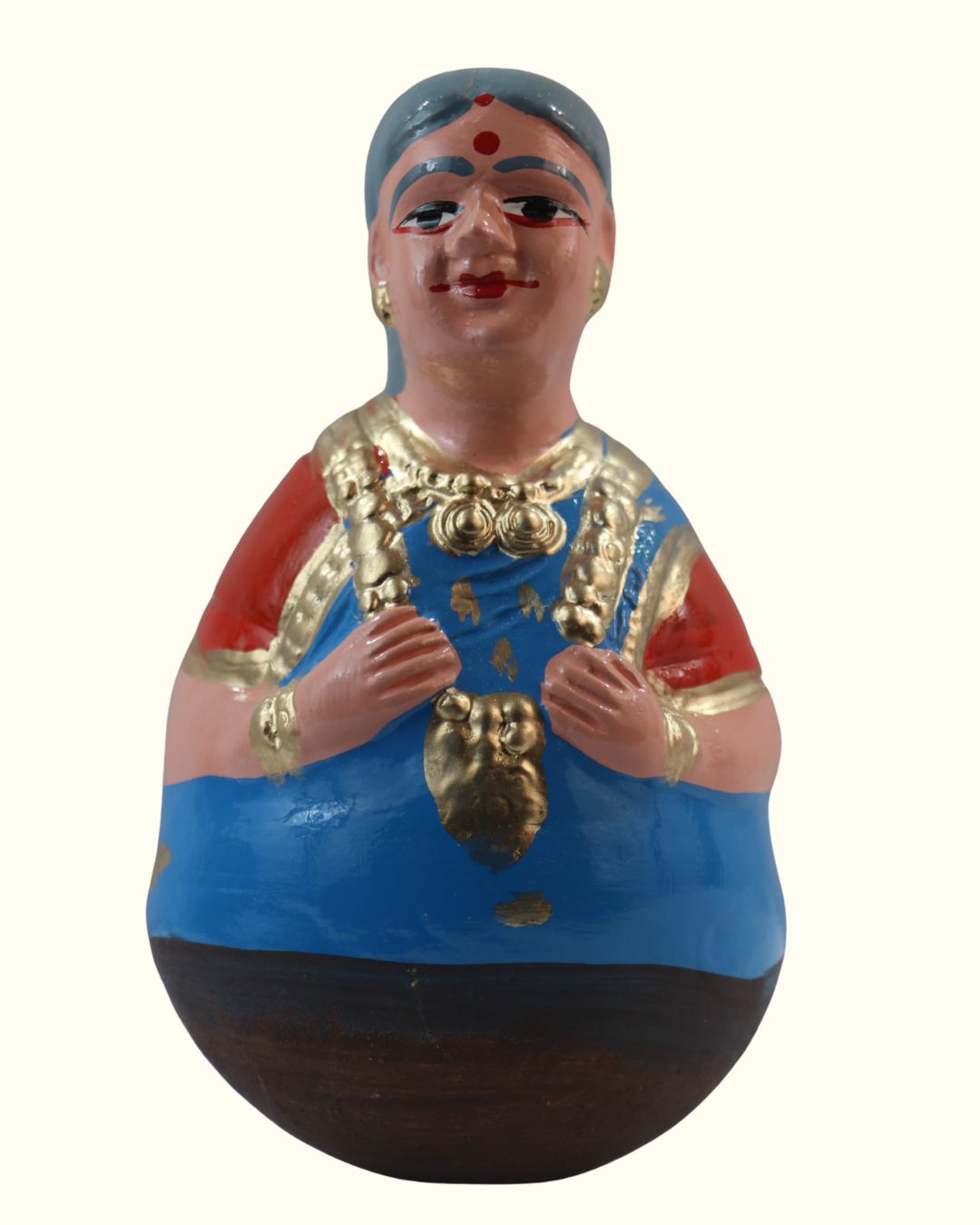 Handcrafted Golu Dolls – Tamil Folk Aachi, Chettiyar, Grandparents Set