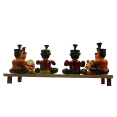 Channapatna Wooden Music Set – Traditional Handmade Instrument Set   Wooden Lacquerware&toys