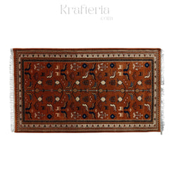 Opulent Threads – Handmade Royal Wool Masterpiece- handmade royal wool carpet