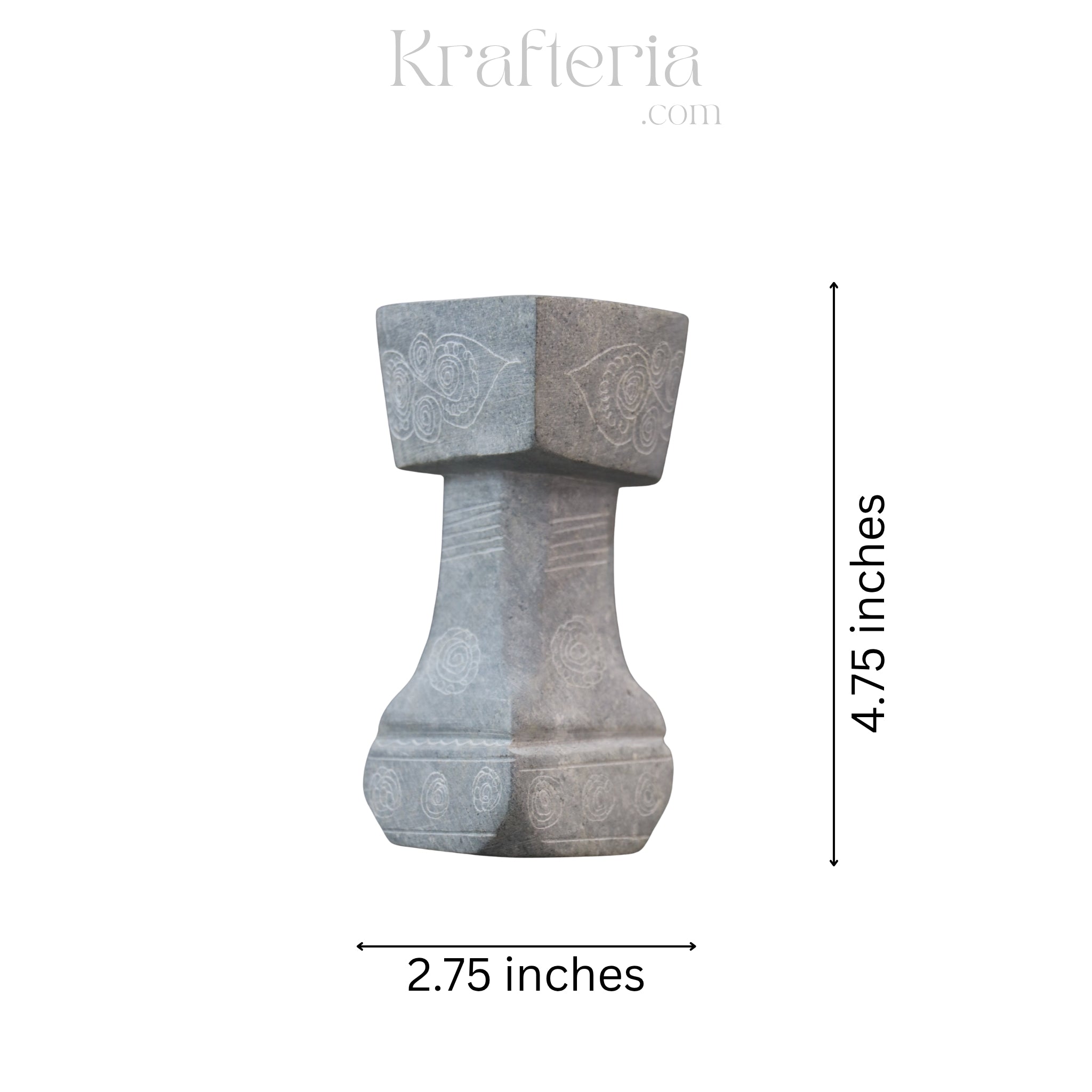 Traditional Soft Stone Diya Pair – Temple & Festival Decor