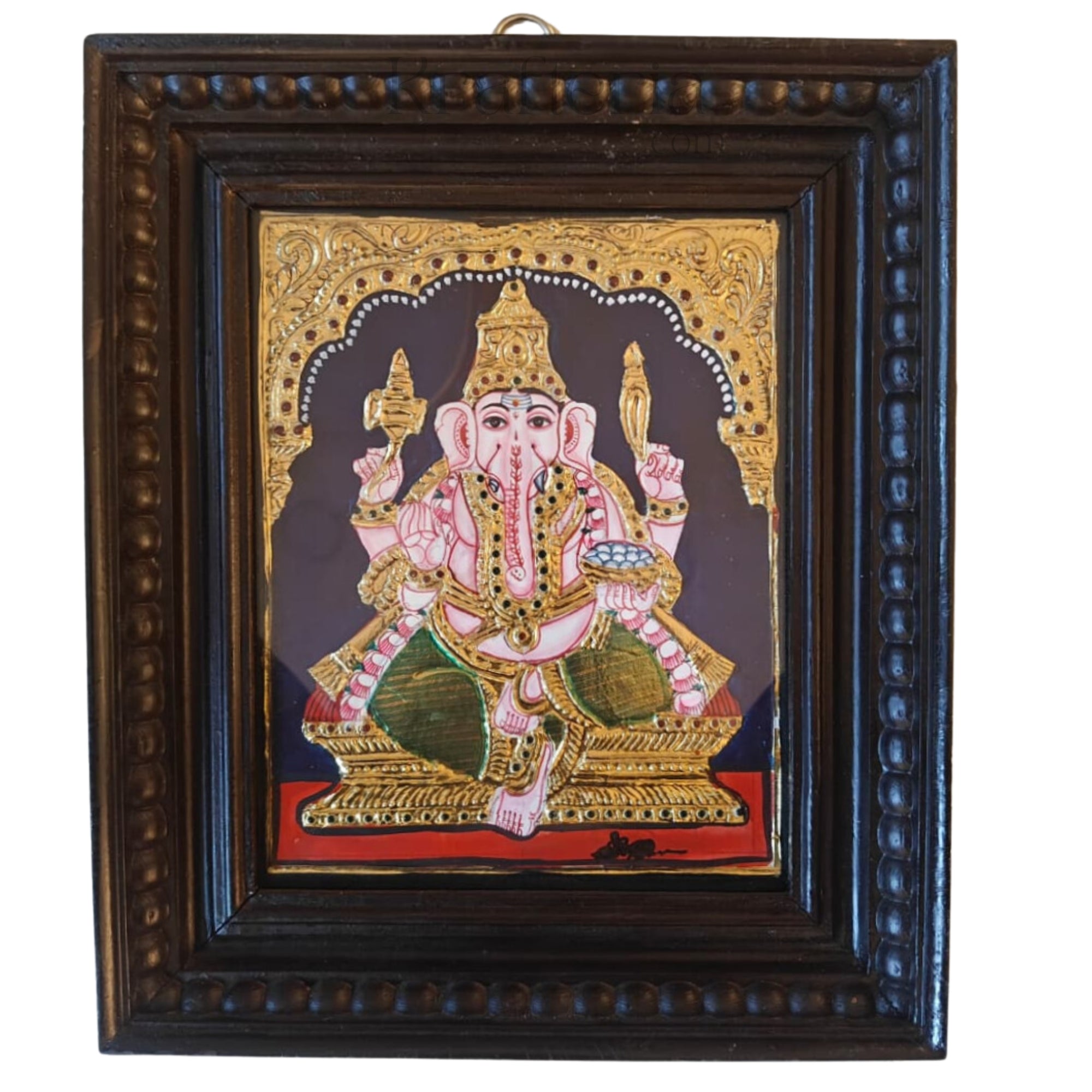 Divine Presence: Lord Ganesha in Tanjavur Style