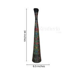 Antique-Finish Brass Flower Vase – Inspired by Indian Heritage