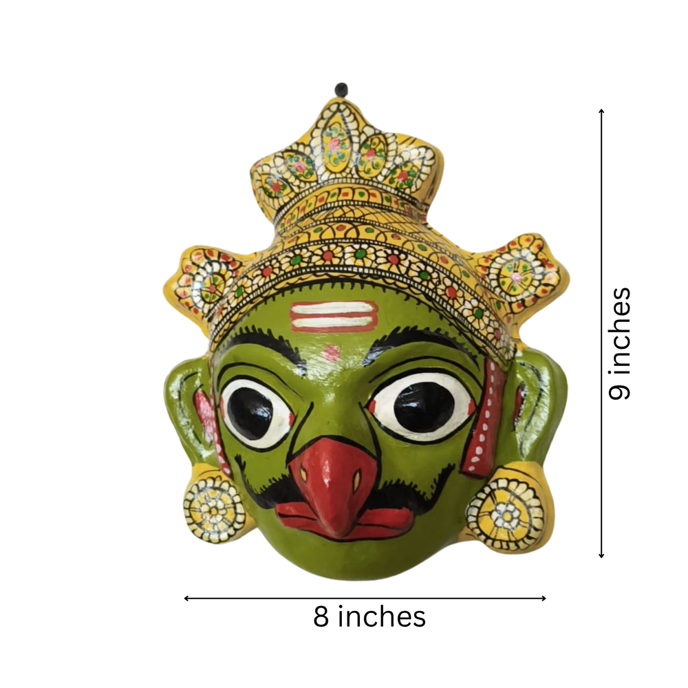 Garuda Face Mask Wall Hanging – Telangana Handcrafted Art   wall decor