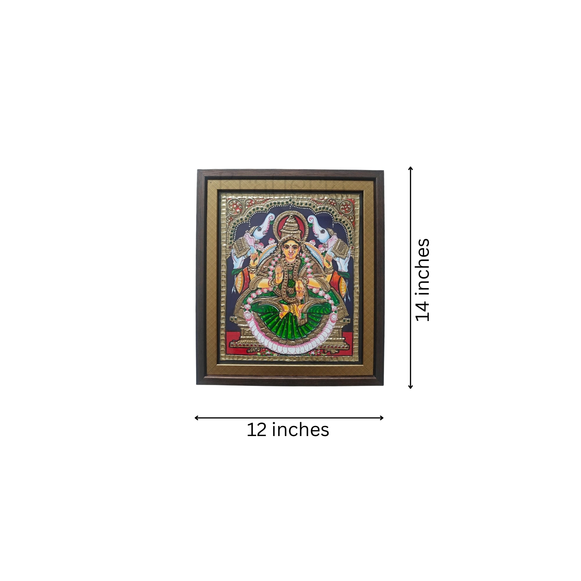 Thanjavur Style Laxmi Devi Painting – Classic Cultural Decor