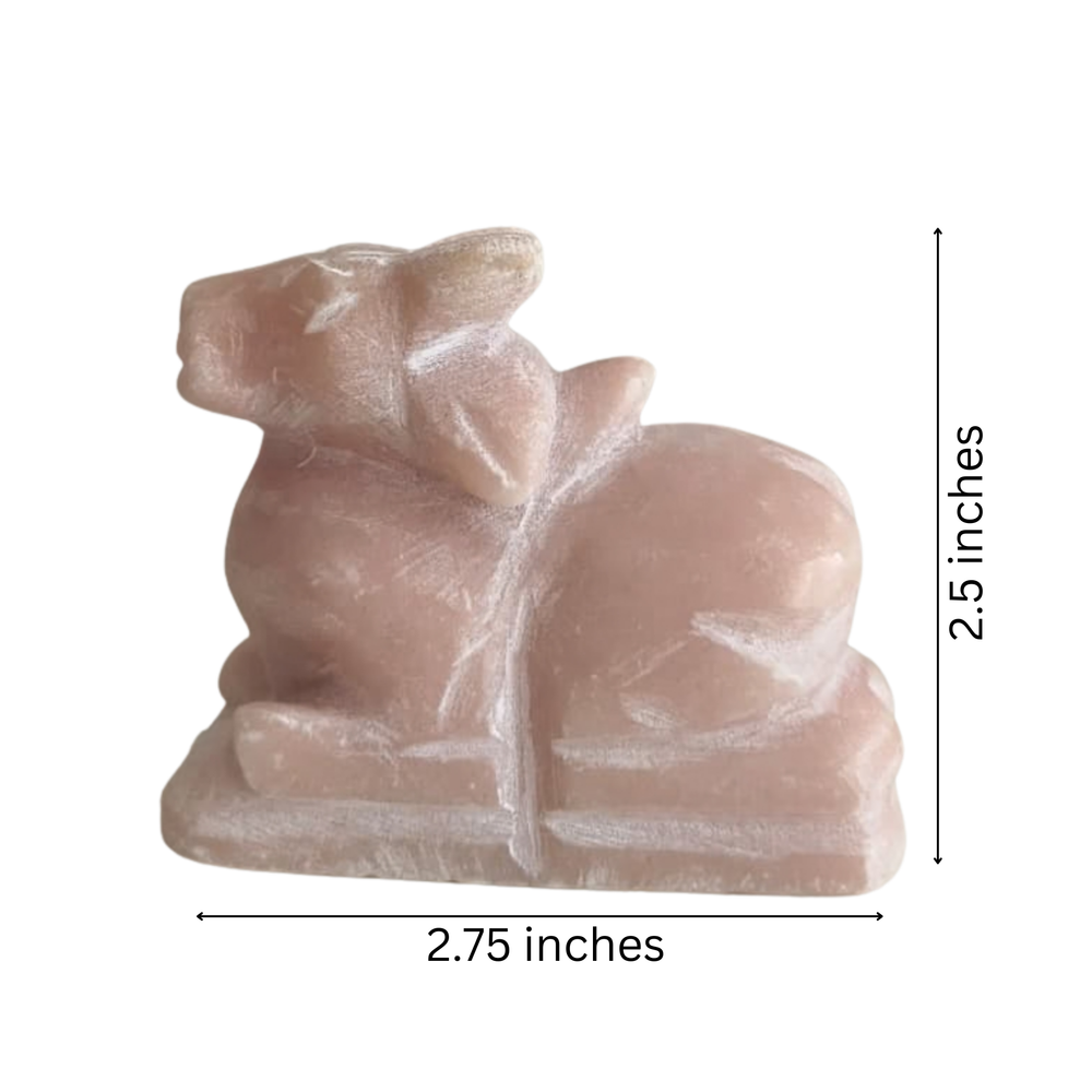 Marble Nandi Idol – Sacred Nandi Bull Statue for Pooja & Home Décor   Marble