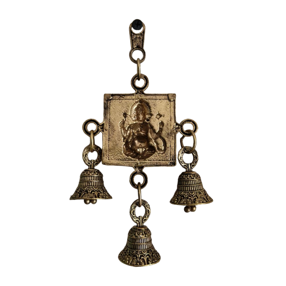Antique Brass Finish Goddess Saraswati Wall Hanging   Brass Artwork