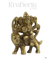 Handcrafted Brass Durga Maa Idol – Symbol of Strength and Courage