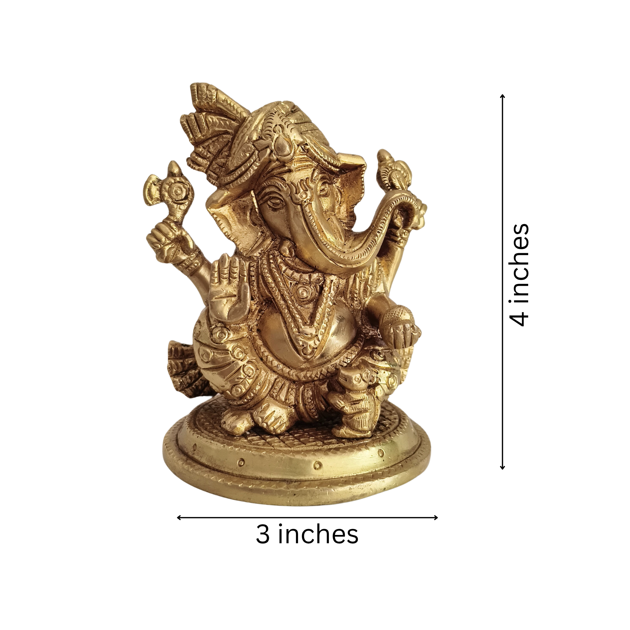 Lord Ganesha Idol with Turban – Remover of Obstacles for Success and Wisdom
