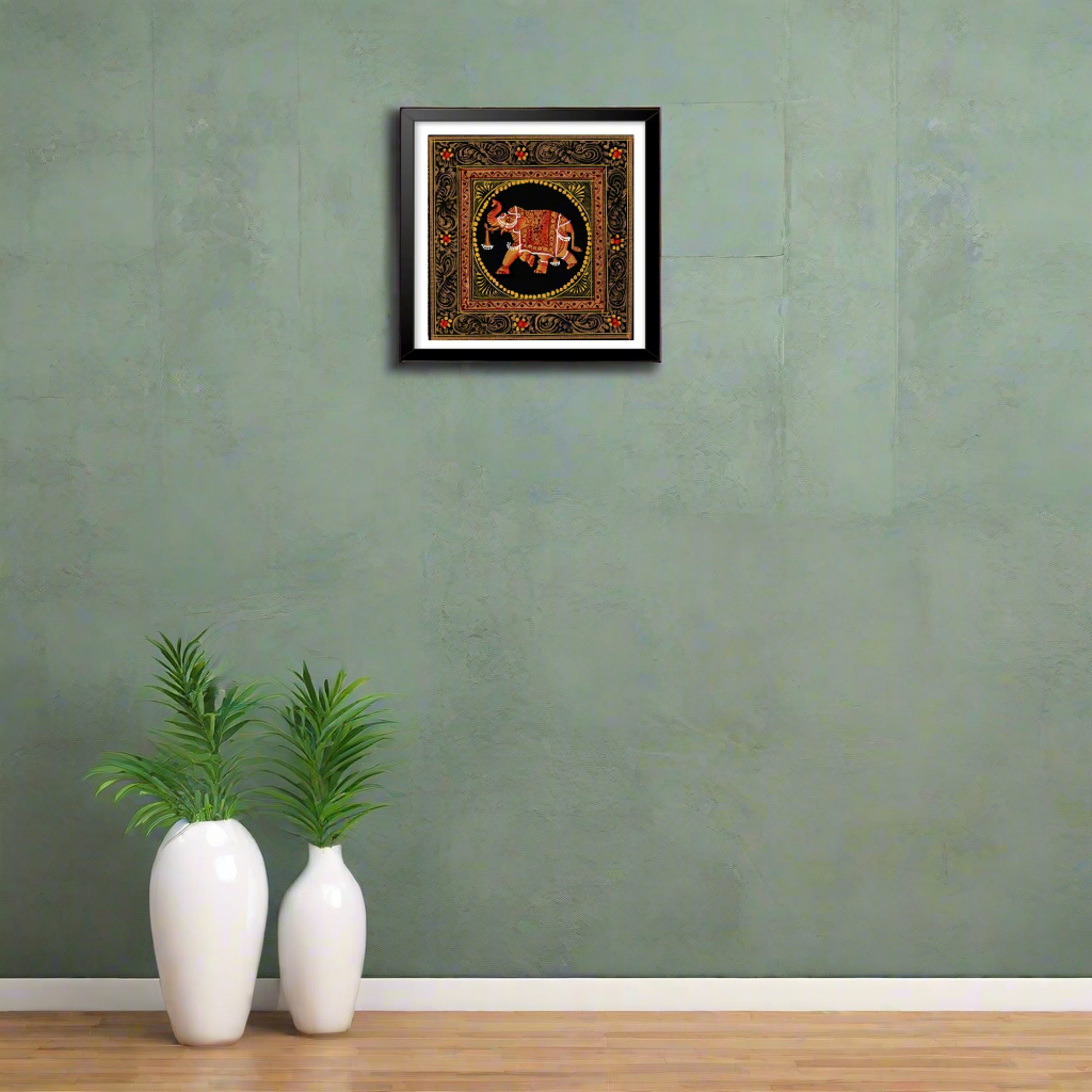 Royal Elephant in Golden Grandeur