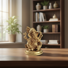 Lord Ganesha Idol with Turban – Remover of Obstacles for Success and Wisdom