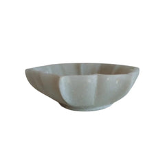 Handcrafted White Marble Flower Bowl – Decorative Urli & Serving Bowl   Marble
