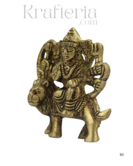 Handcrafted Brass Durga Maa Idol – Symbol of Strength and Courage