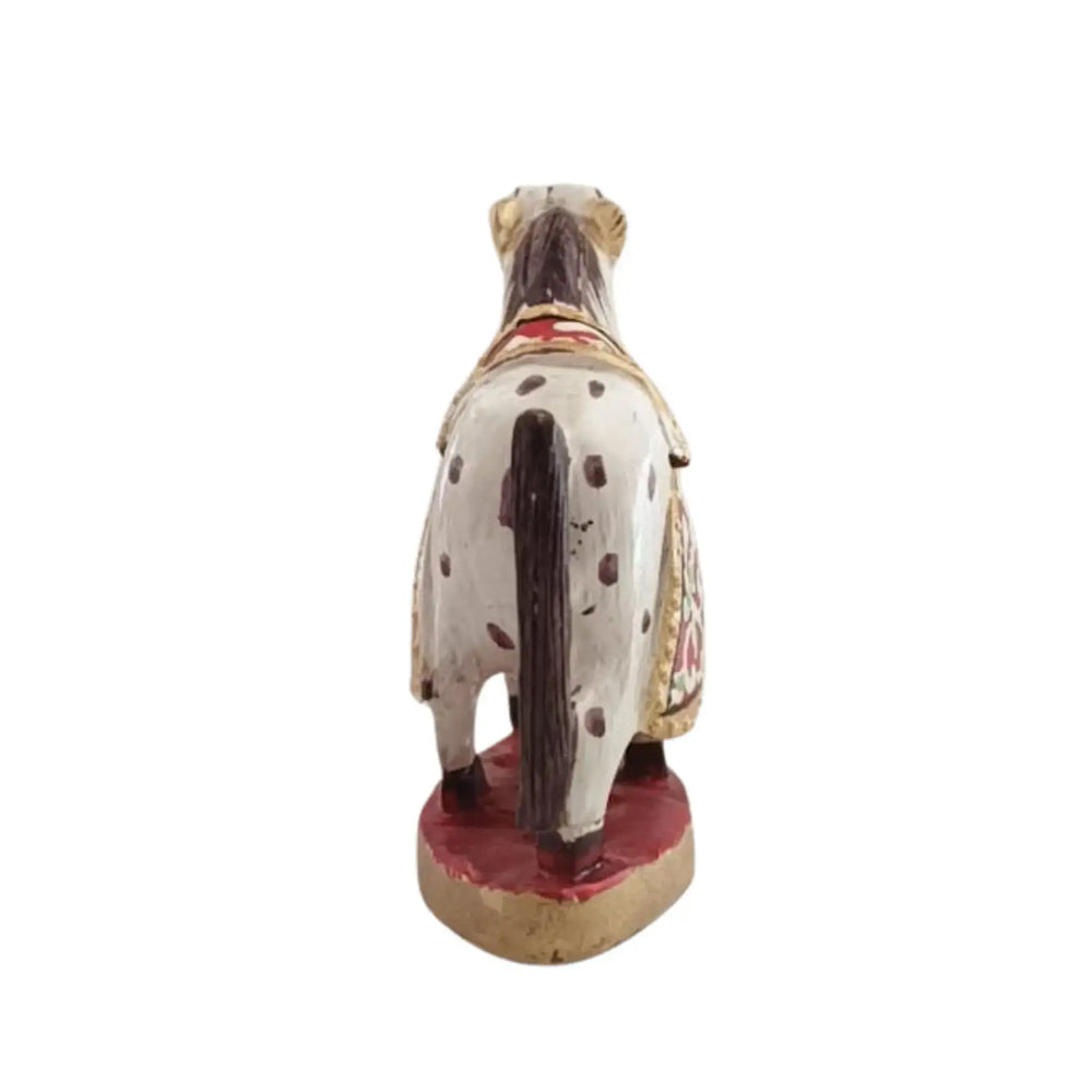 Colorful Hand-Painted Horse with Base | Traditional Art Decor maruthi handicrafts
