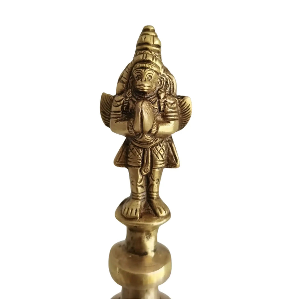 Handcrafted Brass Ghanta | Temple Bell with Auspicious Garuda Finial   Brass Ware